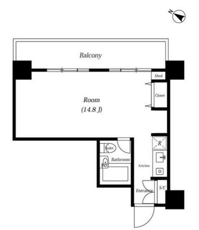 メゾン・ド・ヴィレ麻布台の物件間取画像
